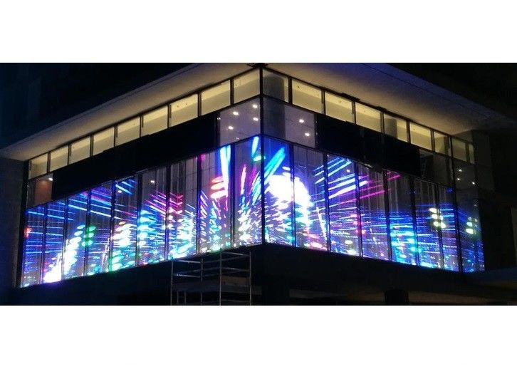유리 HD 투명 LED 디스플레이 패널 P3.91-7.8 실내외용