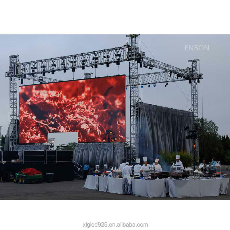 야외 무대 임대 LED 디스플레이 P2.97mm IP65 방수 5000cd/Sqm