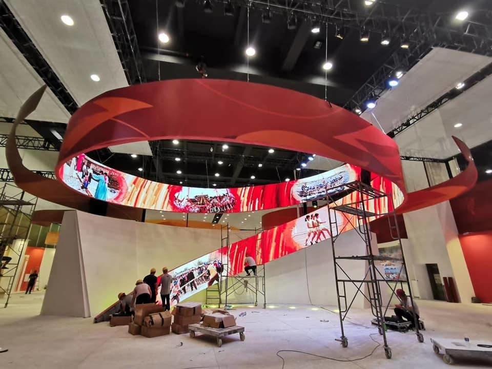RGB HD 스테이지 이벤트 LED 디스플레이 콘서트용 유연한 다채색