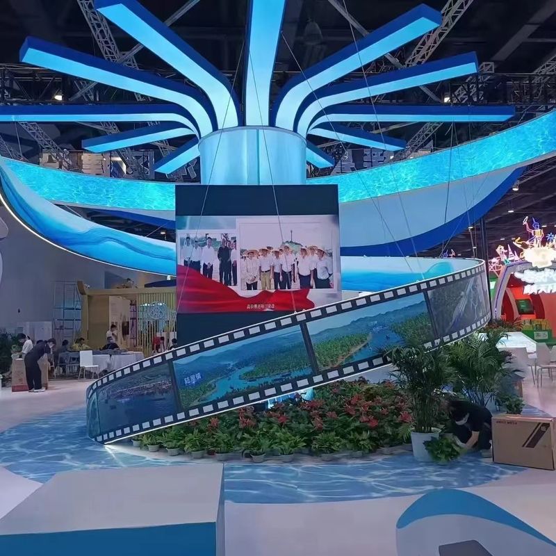가벼운 플렉스 LED 디스플레이 화면 벽 다채색 2mm 픽셀 피치